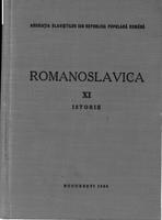 Romanoslavica XI Istorie. Asociatia Slavistilor din Republica Populara Romina