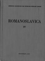 Romanoslavica . Asociatia slavistilor din Republica populara Romina. IV