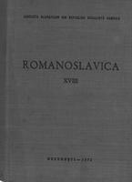Romanoslavica XVIII. Asociatia Slavistilor din Republica Socialista Romania
