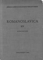 Romanoslavica XIV Linguistica. Asociatia Slavistilor din Republica Socialista Romania