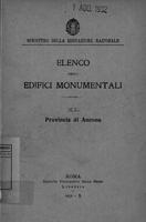 Elenco degli edifici monumentali. XL, Provincia di Ancona