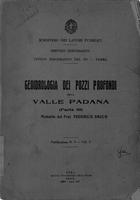 Geoidrologia dei pozzi profondi della Valle Padana (parte III) memoria del prof. Federico Sacco